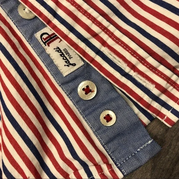 JACADI Paris long sleeve button down shirt Size 2 - Picture 6 of 9